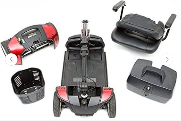 Pride GoGo Elite Traveller 4mph - Red - 2nd User (Coleshill shop) - Image 4