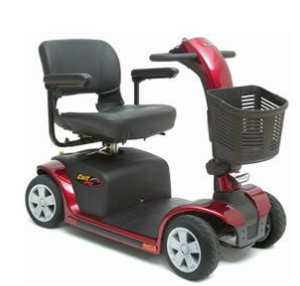 Pride Colt 9 4mph Transportable Scooter - Red - 2nd User (Solihull showroom)